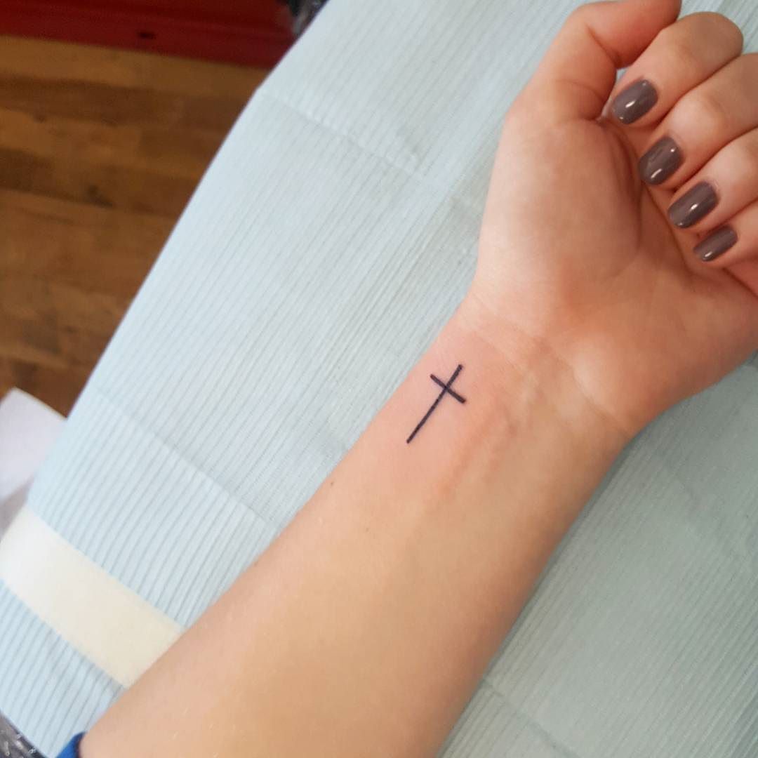 Small Cross Tattoo for girls