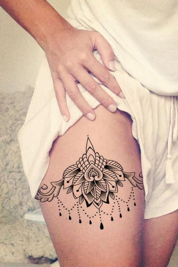 Chandelier Leg Tattoos for Women