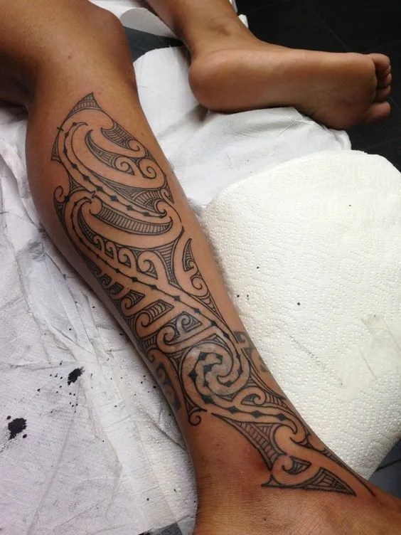Tribal Leg Tattoos for Women