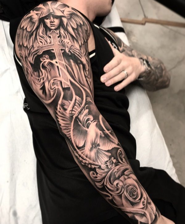 Spiritual Tattoo on Sleeve