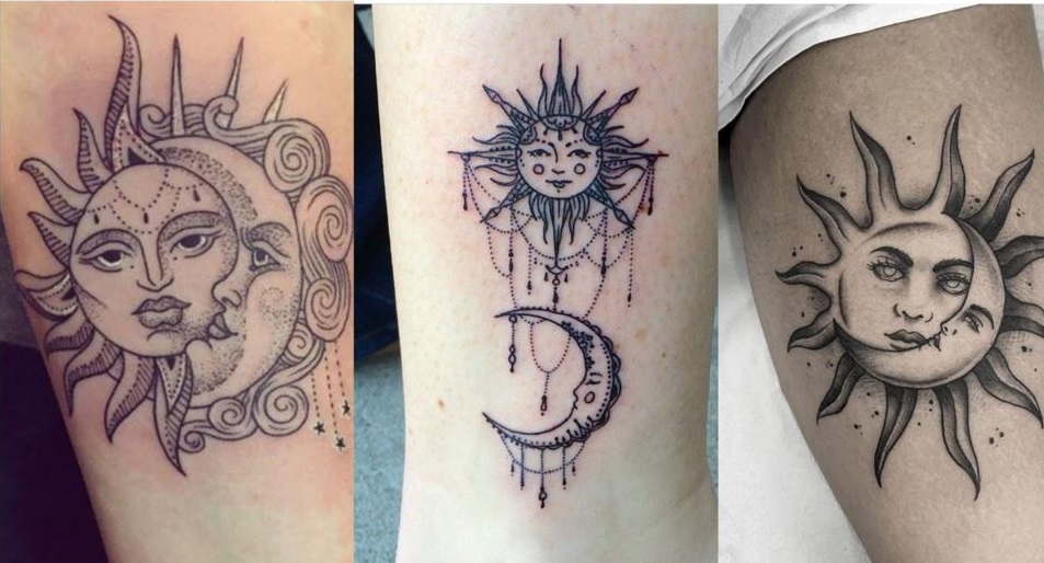 Sun and Moons Tattoos Meaning, Designs, Ideas