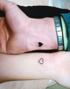 Love Simple Couple Tattoo