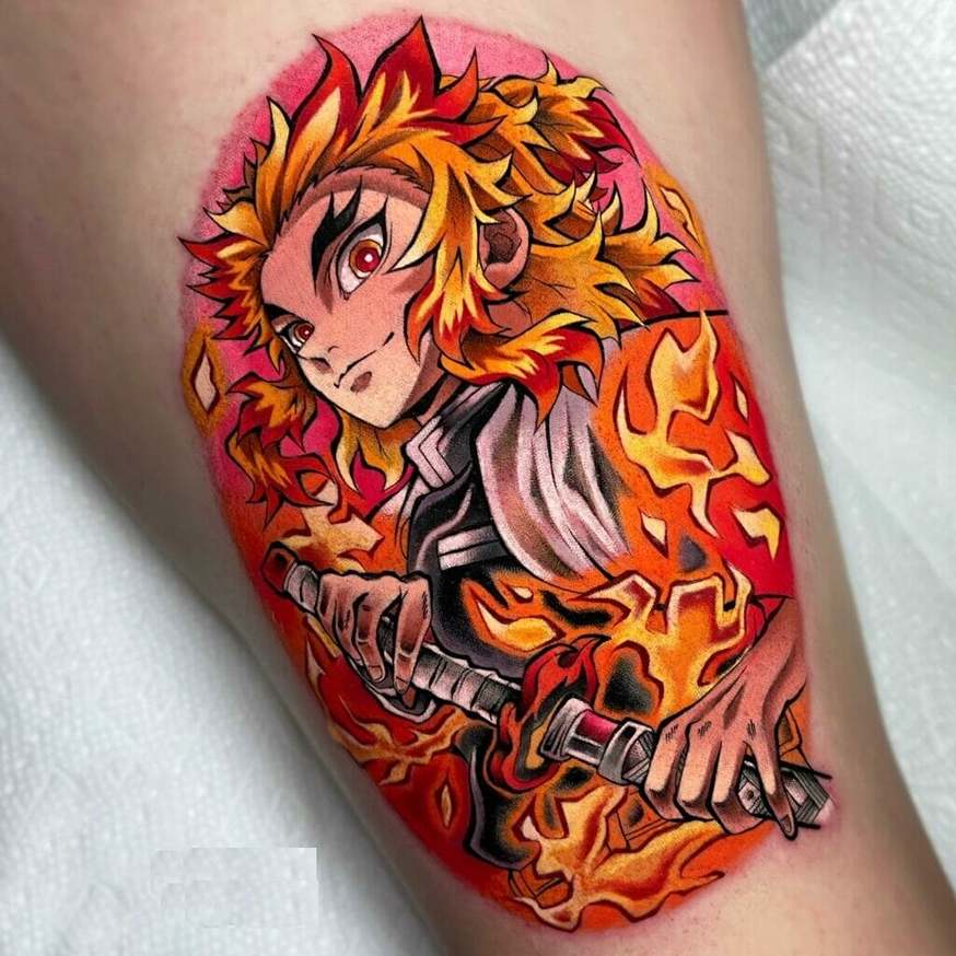 Rengoku Demon Slayer Tattoo Idea