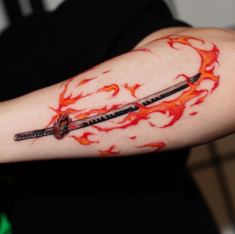 Sword Demon Slayer Tattoo